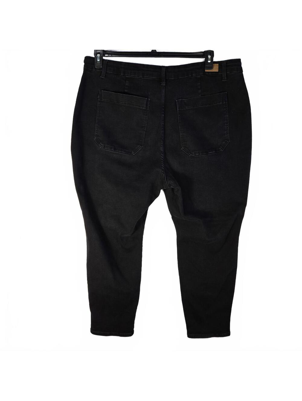 Judy Blue Black Jogger Jeans 24W Plus Size High Rise Stretch Denim gorpcore - Picture 2 of 9